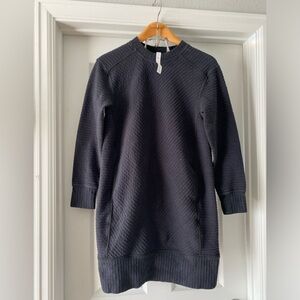 Lululemon Black On Repeat Dress 6 Long Sleeve Athletic Pullover Sporty Sweater